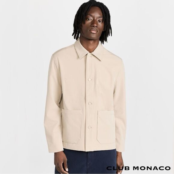 Club Monaco **NWT** Men’s Taupe Bonded Chore Coat - Picture 7 of 12